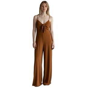 Los Angeles Atelier & Other Stories Caramel Brown Jumpsuit Size 6